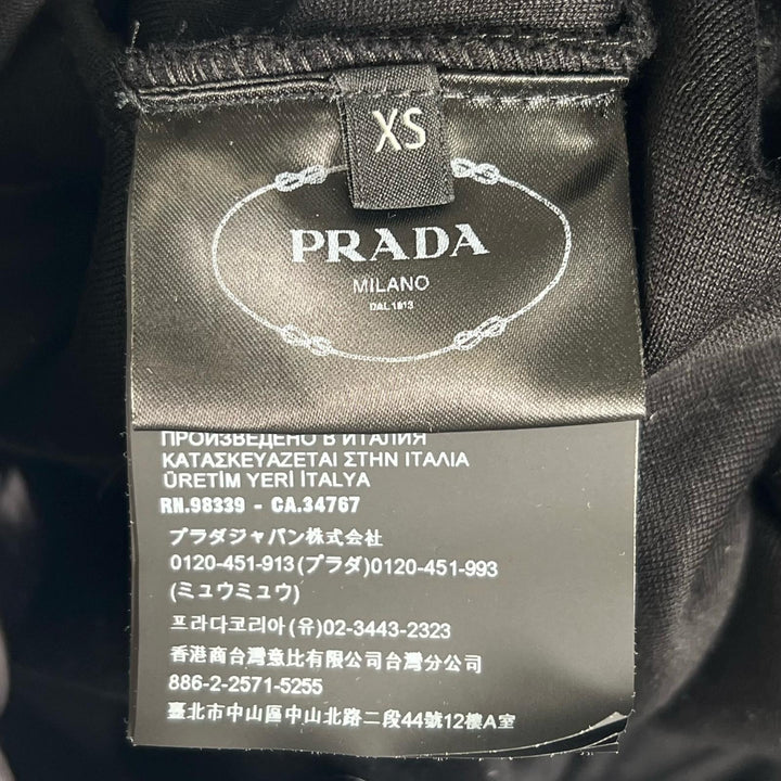 Excellent PRADA hoodie Oversized hoodie black cotton Women XS 134615