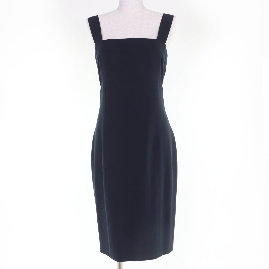 Great CHANEL one piece COCO Mark Button Sleeveless Navy 38 96P P06371V02954