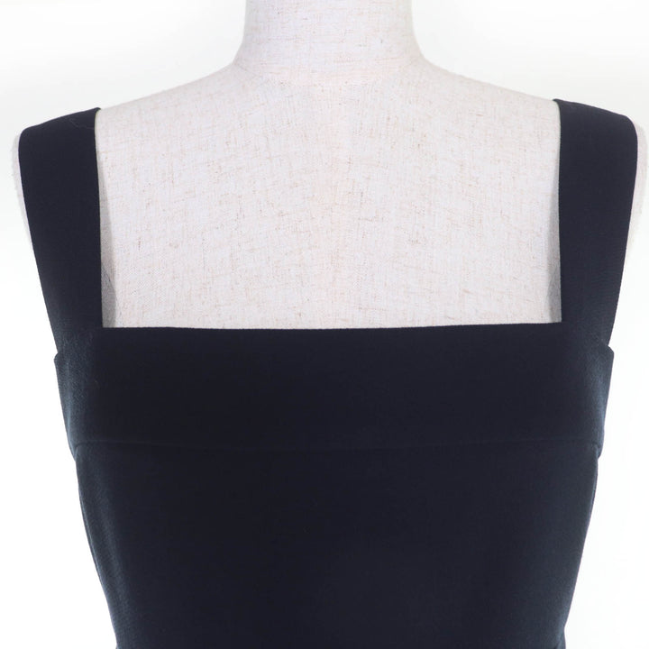 Great CHANEL one piece COCO Mark Button Sleeveless Navy 38 96P P06371V02954