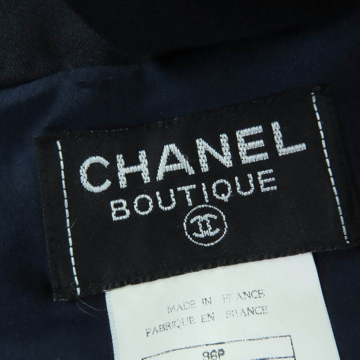 Great CHANEL one piece COCO Mark Button Sleeveless Navy 38 96P P06371V02954