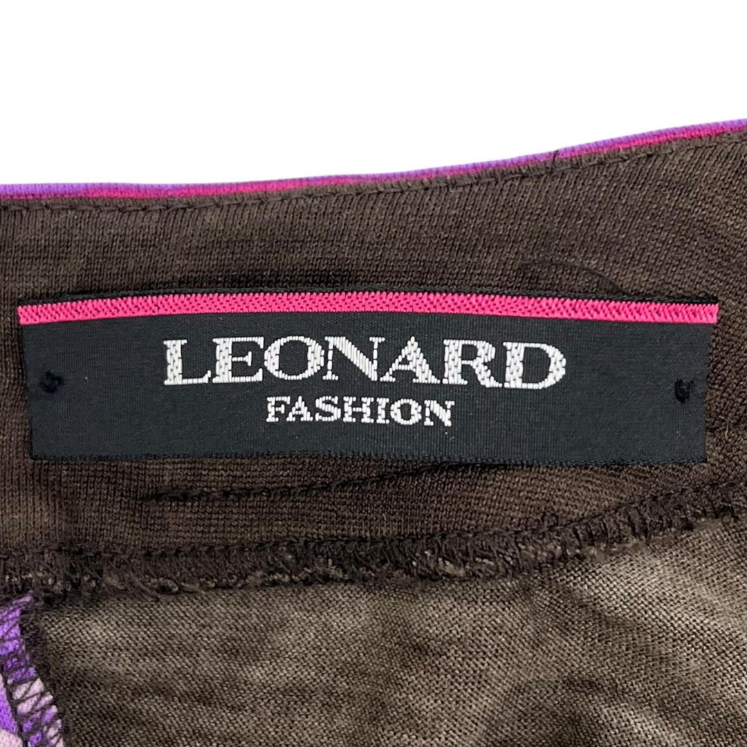 Excellent LEONARD FASHION T-shirt Floral print long sleeves multicolor wool 38