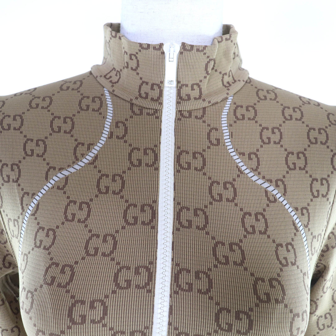 Pristine GUCCI tops Brown Nylon Women S 715524