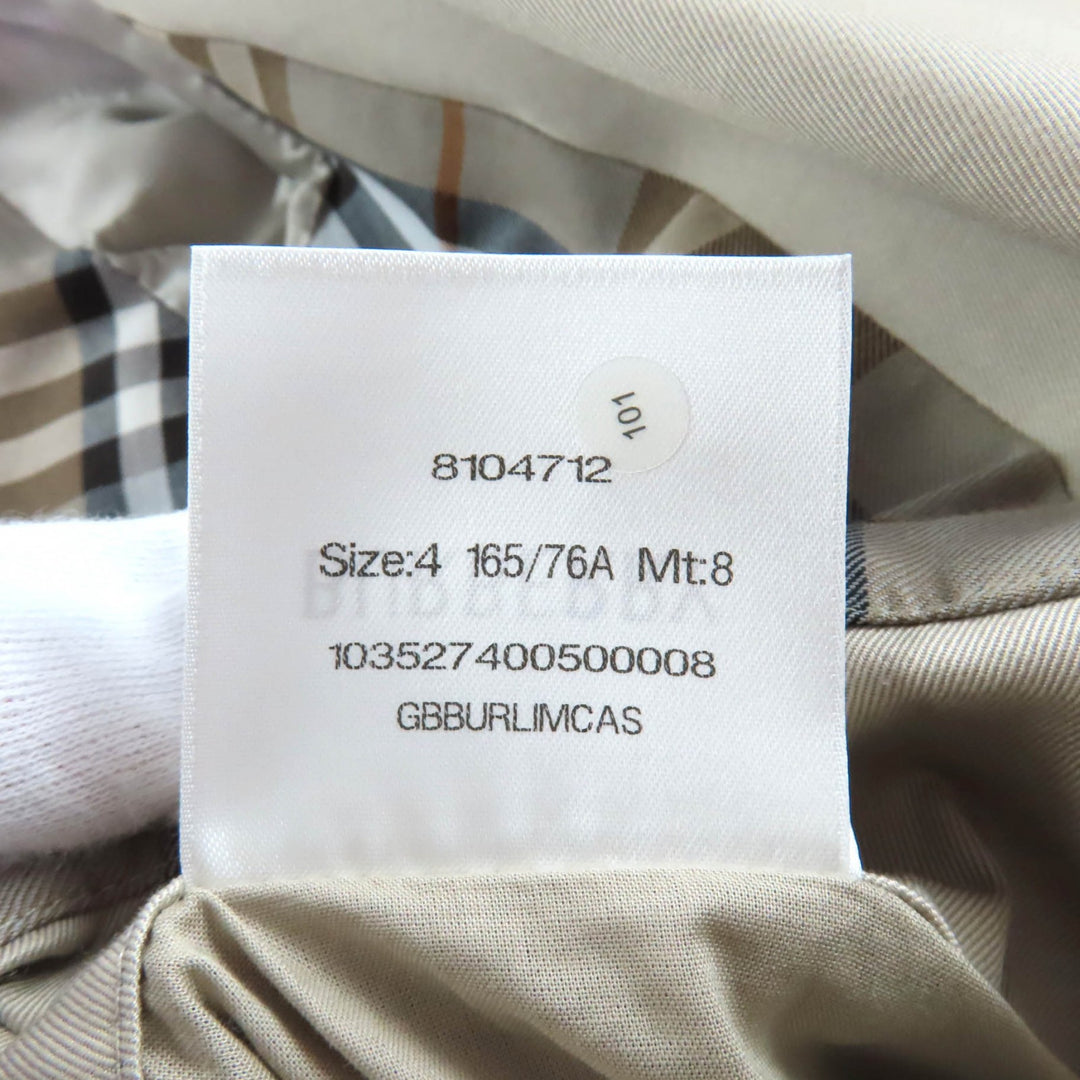 Excellent BURBERRY trench coat beige cotton Women 4 8104712