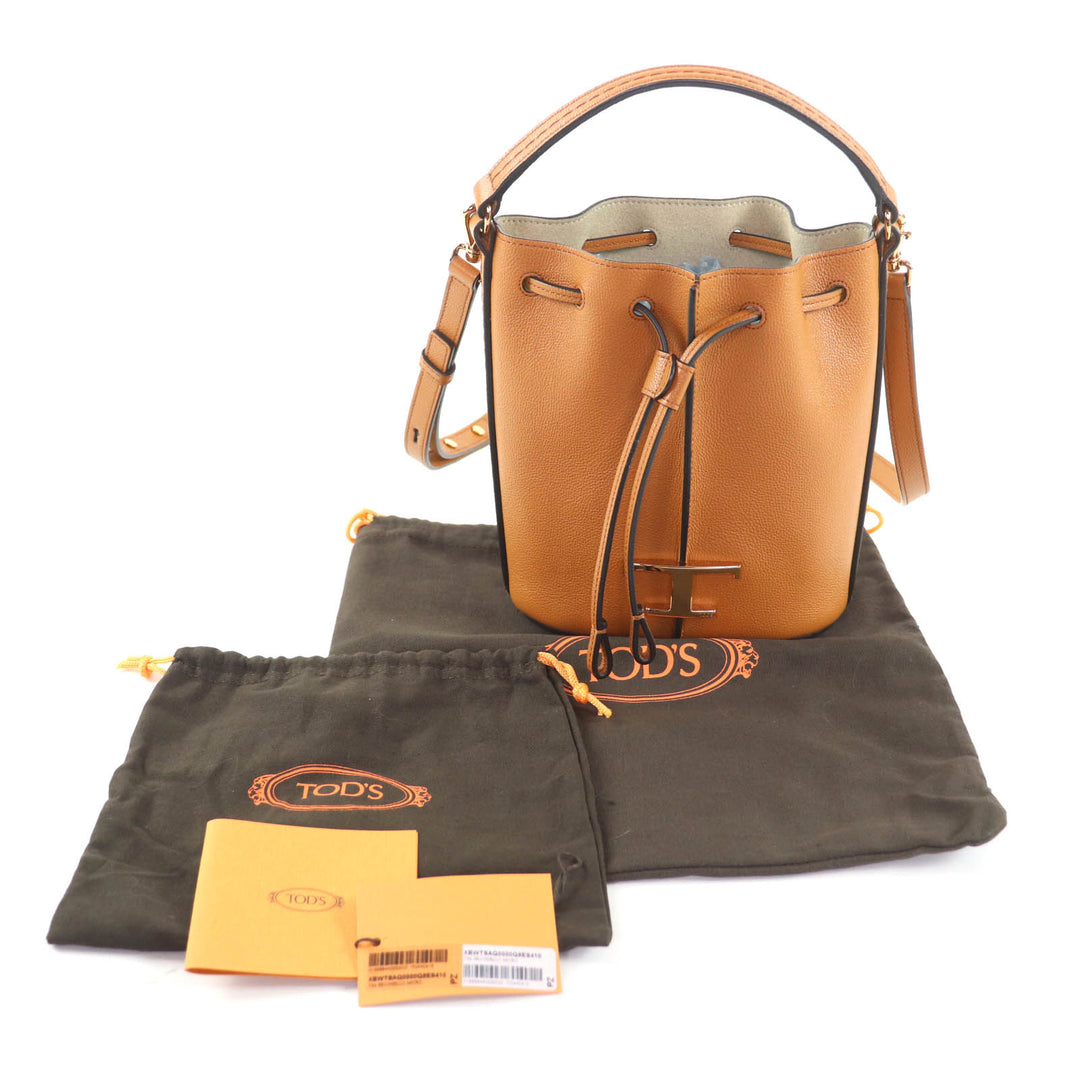 Excellent TOD’S Shoulder Bag Brown leather XBWTSAQ0000Q8ES410