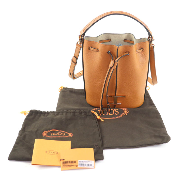 Excellent TOD’S Shoulder Bag Brown leather XBWTSAQ0000Q8ES410