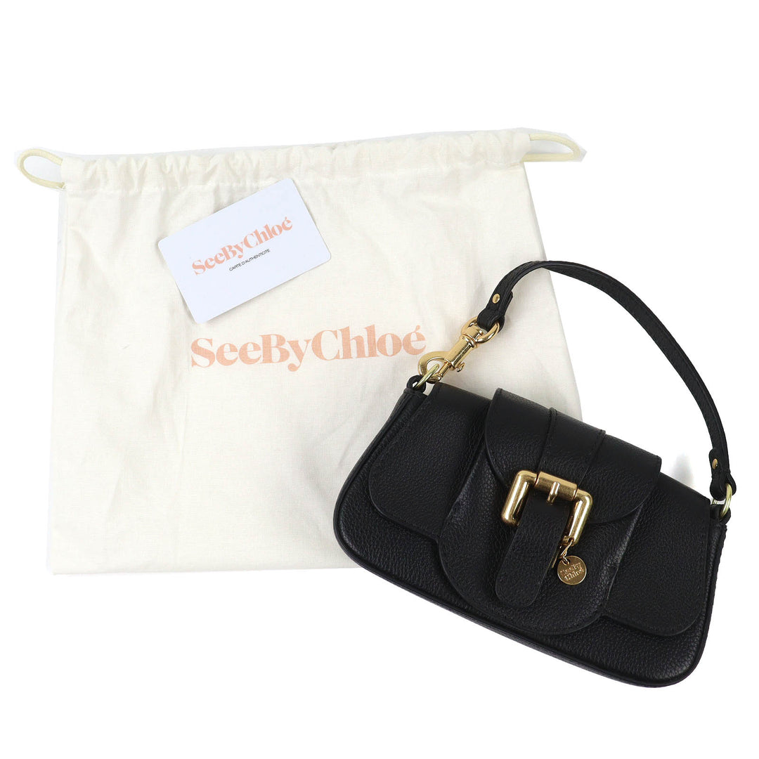 Excellent SEE BY CHLOE Shoulder Bag LESLY One-handle leather mini bag black