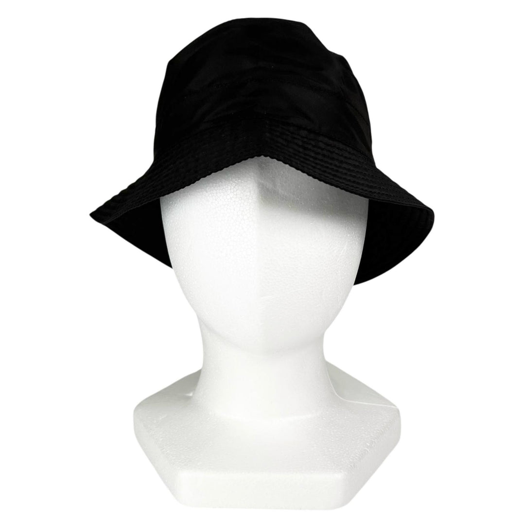Great MOTSCH HERMES hat H-lift embroidery bucket Dark brown Nylon mens 56