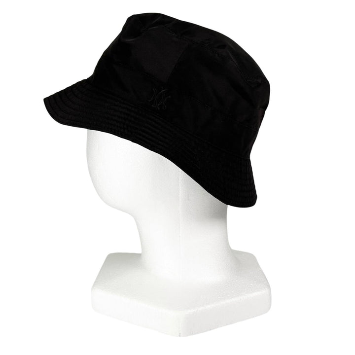 Great MOTSCH HERMES hat H-lift embroidery bucket Dark brown Nylon mens 56
