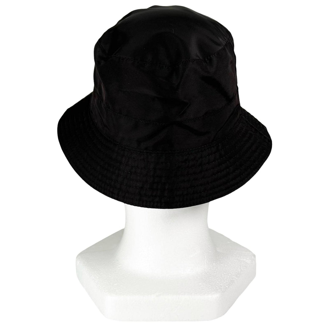 Great MOTSCH HERMES hat H-lift embroidery bucket Dark brown Nylon mens 56
