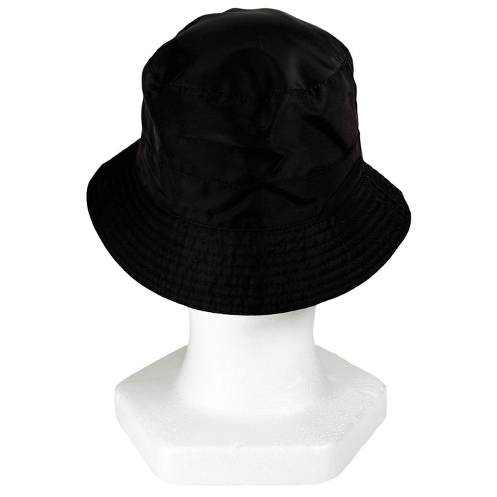 Great MOTSCH HERMES hat H-lift embroidery bucket Dark brown Nylon mens 56