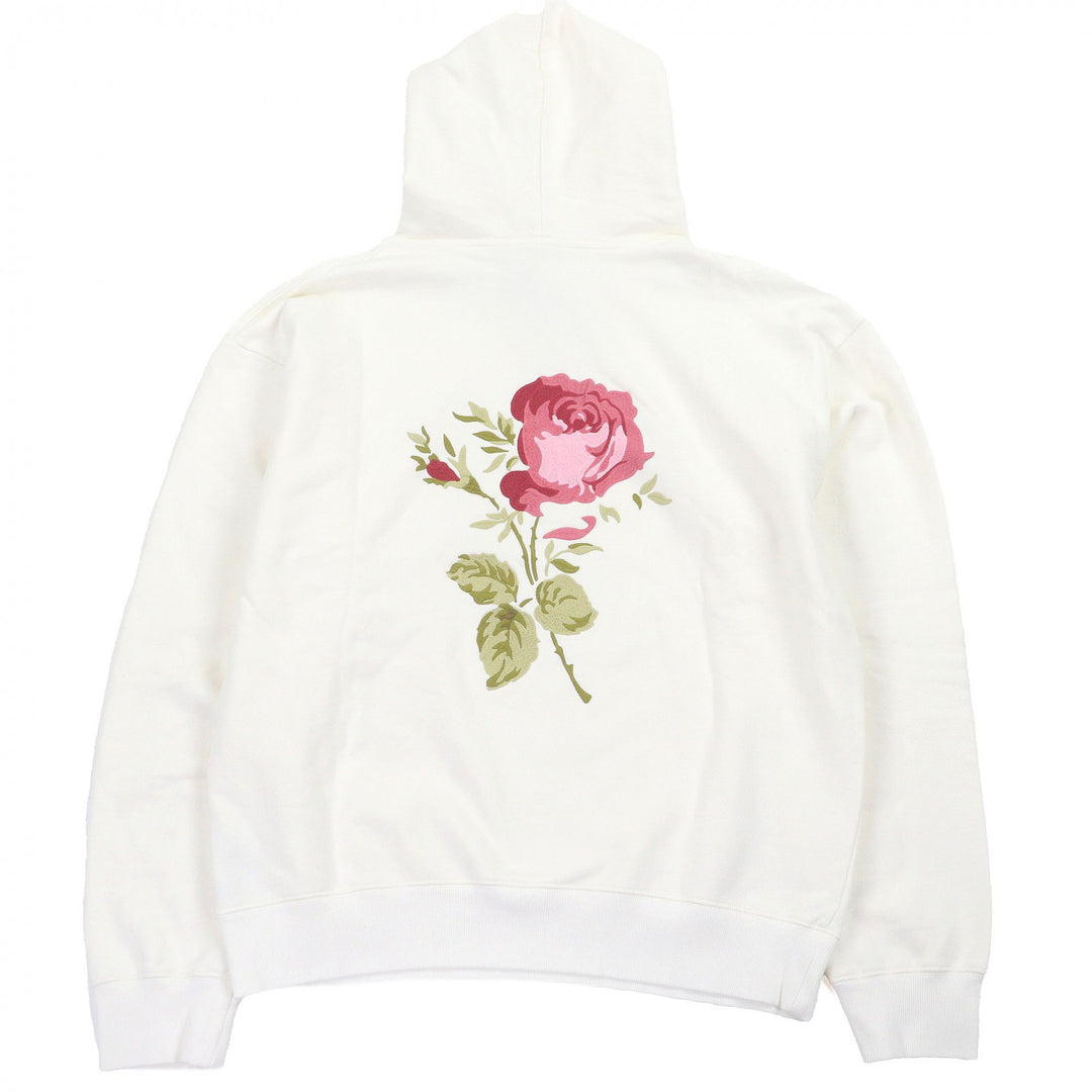 新品同様 DIOR パーカー JARDIN Rose 刺繍 バック刺繍 アイボリー コットン メンズ