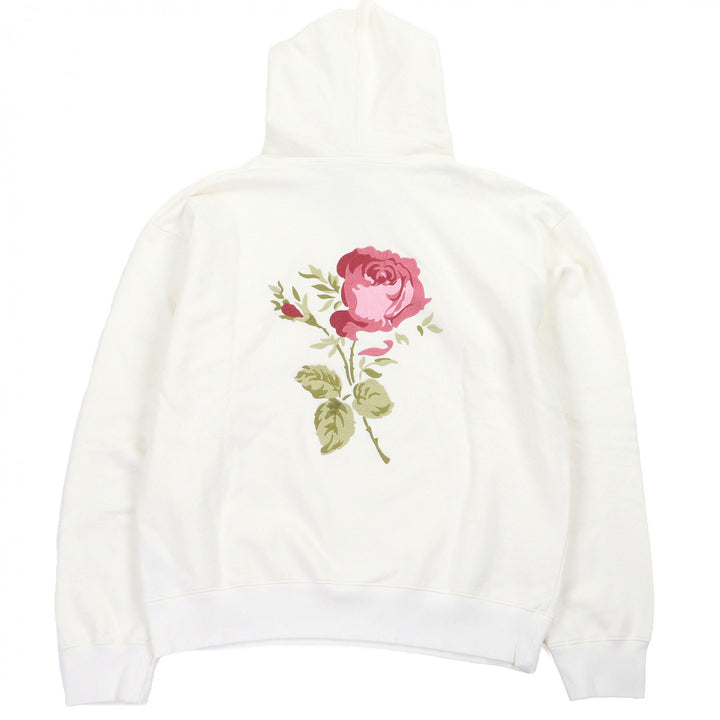 新品同様 DIOR パーカー JARDIN Rose 刺繍 バック刺繍 アイボリー コットン メンズ