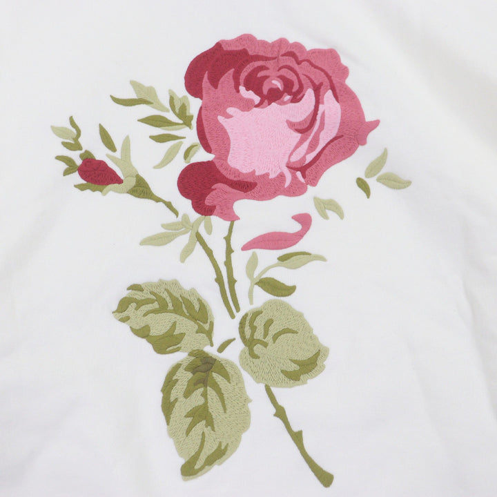 新品同様 DIOR パーカー JARDIN Rose 刺繍 バック刺繍 アイボリー コットン メンズ
