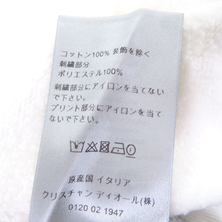 新品同様 DIOR パーカー JARDIN Rose 刺繍 バック刺繍 アイボリー コットン メンズ