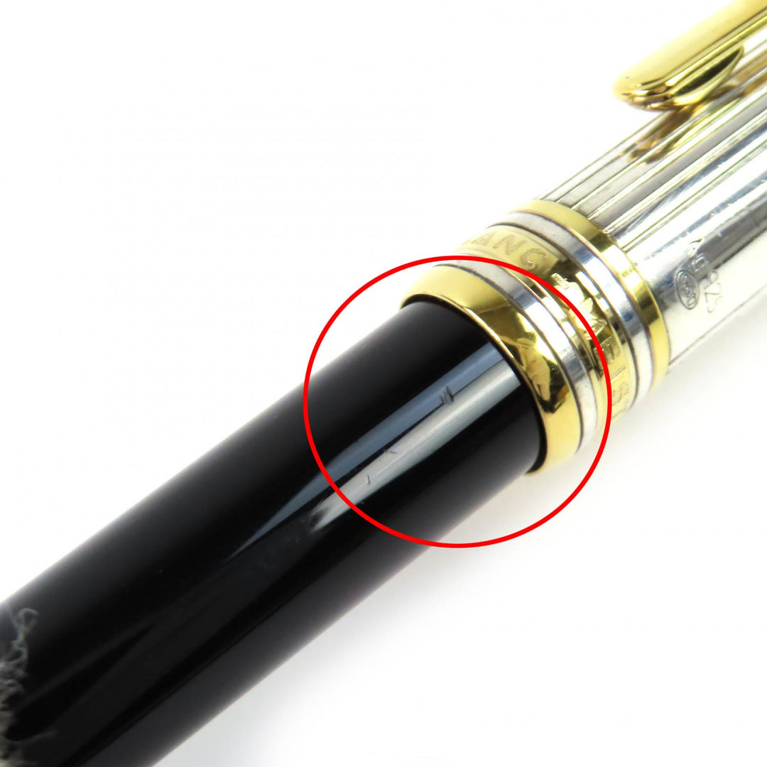 偉大な MONTBLANC ボールペン マイスターシュテュック クラシック ソリティア ドゥエ ヴェルメイユ AG925