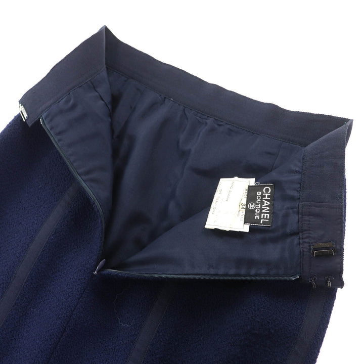 Great CHANEL two-piece set Logo Button Double-Breasted Jacket Title Skirt 34