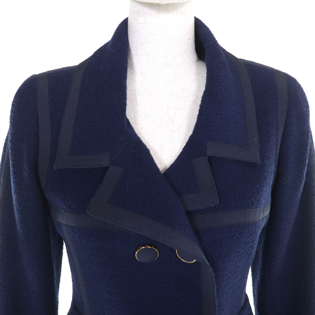 Great CHANEL two-piece set Logo Button Double-Breasted Jacket Title Skirt 34