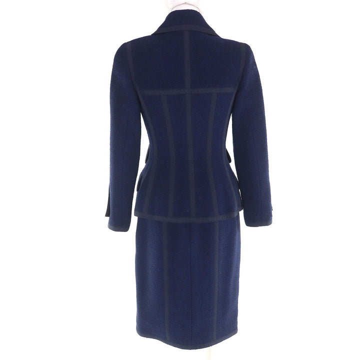 Great CHANEL two-piece set Logo Button Double-Breasted Jacket Title Skirt 34
