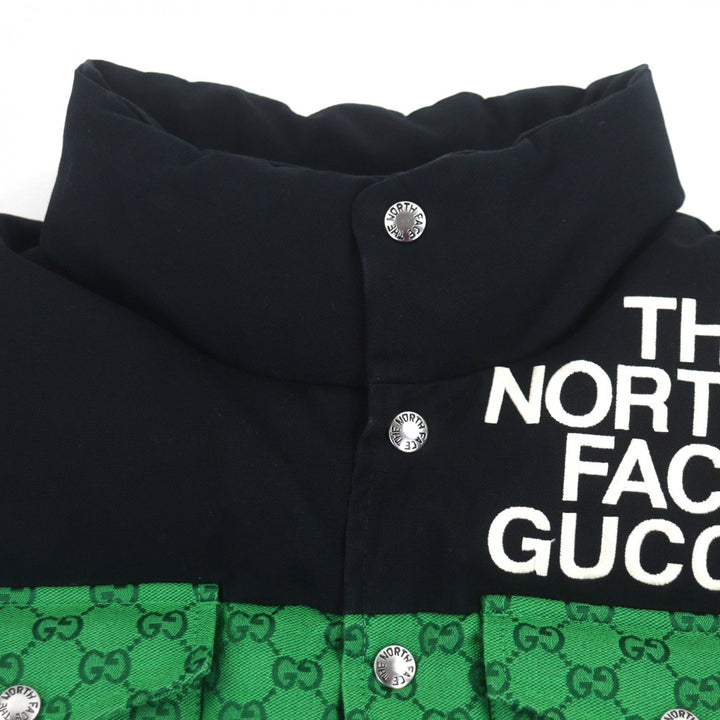 Great GUCCI THE NORTH FACE Down vest green cotton mens XXS 670910