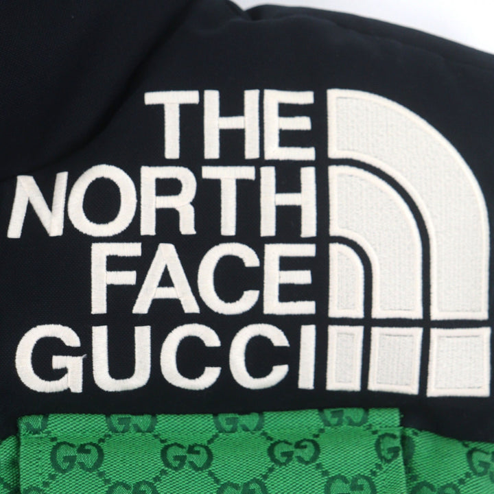 Great GUCCI THE NORTH FACE Down vest green cotton mens XXS 670910