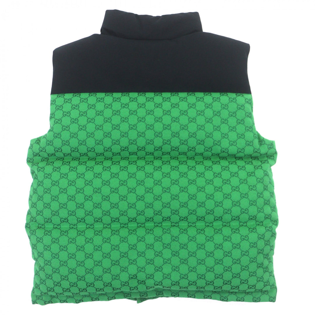 Great GUCCI THE NORTH FACE Down vest green cotton mens XXS 670910