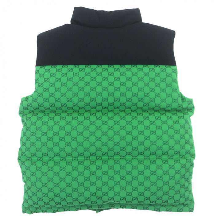 Great GUCCI THE NORTH FACE Down vest green cotton mens XXS 670910