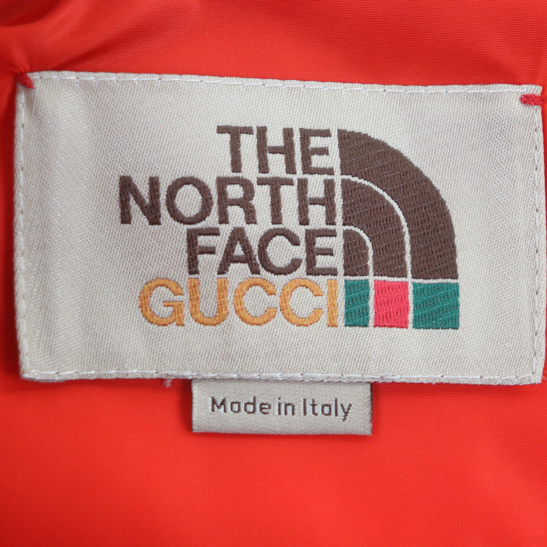 Great GUCCI THE NORTH FACE Down vest green cotton mens XXS 670910