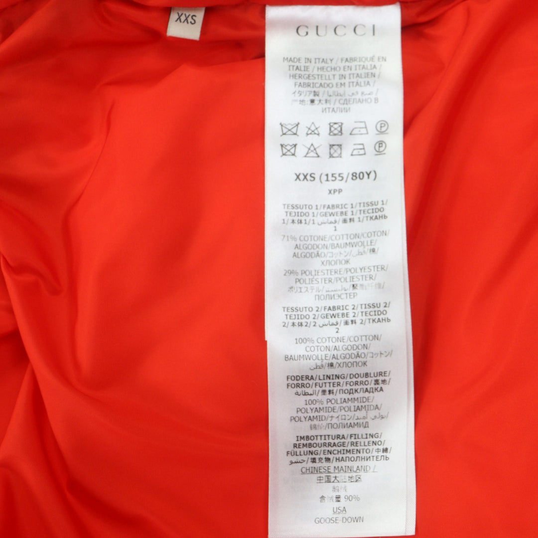Great GUCCI THE NORTH FACE Down vest green cotton mens XXS 670910