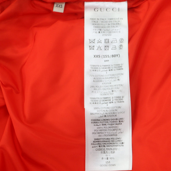 Great GUCCI THE NORTH FACE Down vest green cotton mens XXS 670910