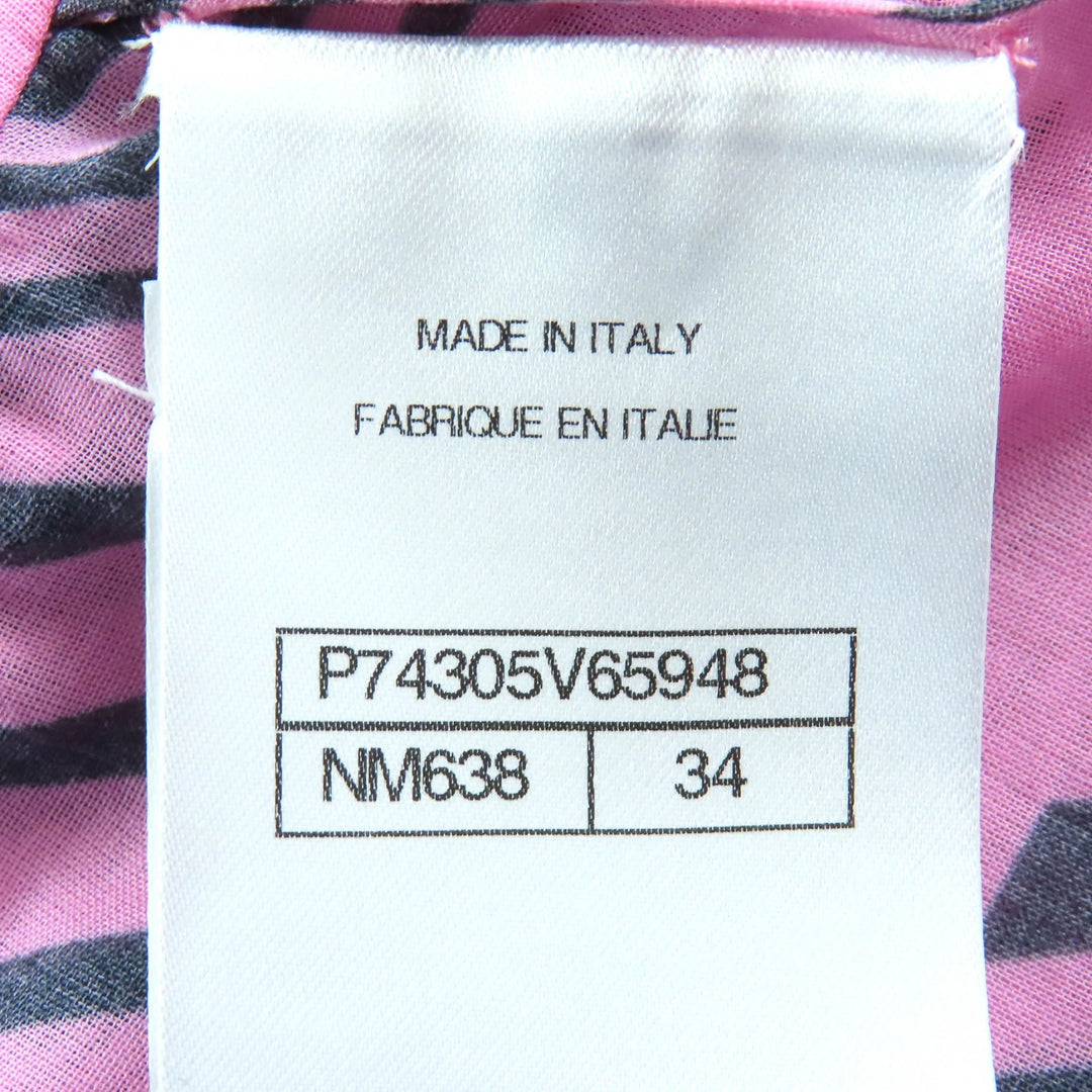 Excellent CHANEL Mini skirt COCO MarkPattern flare pink 34 P74305
