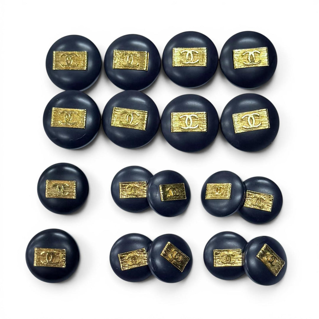 Great CHANEL COCO Mark Buttons: 8 large, 2 small, and 4 cufflinks (set of 4)