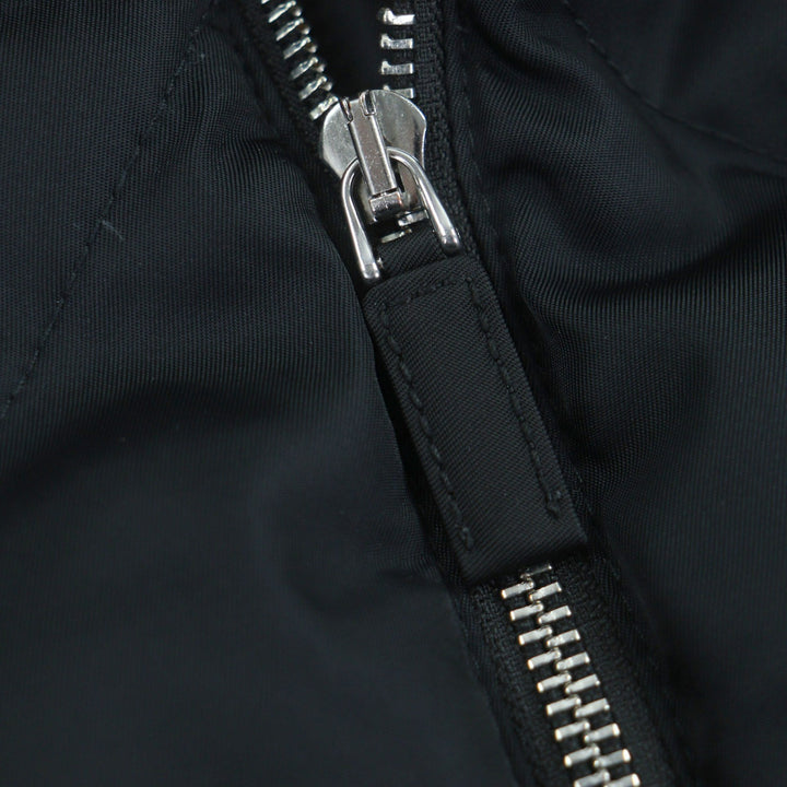 Excellent PRADA Down vest black recycled polyamide mens SGB804