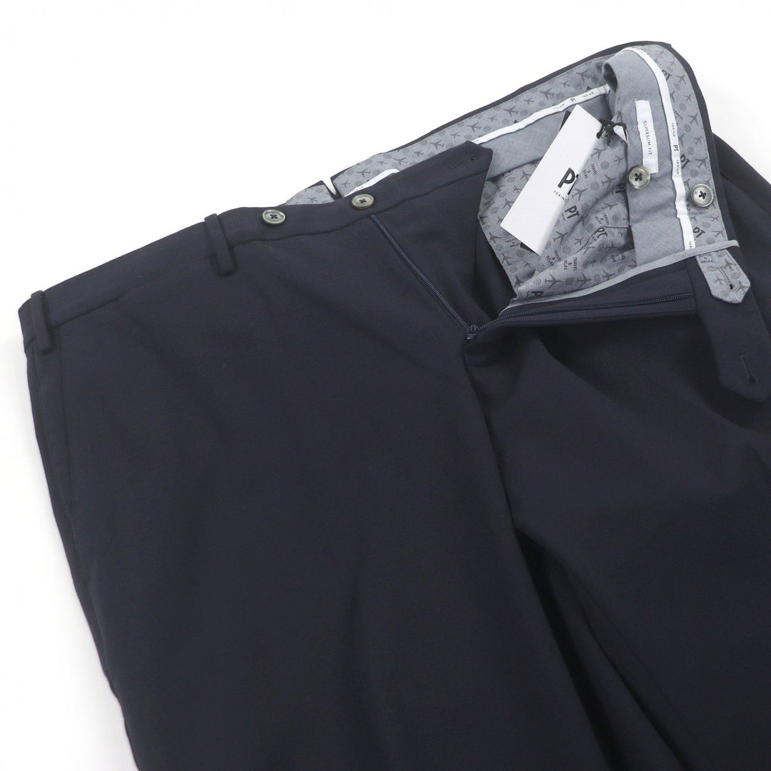 Pristine PT TORINO Pants SUPERSLIM FIT stretch fabric dark blue Rayon mens 56