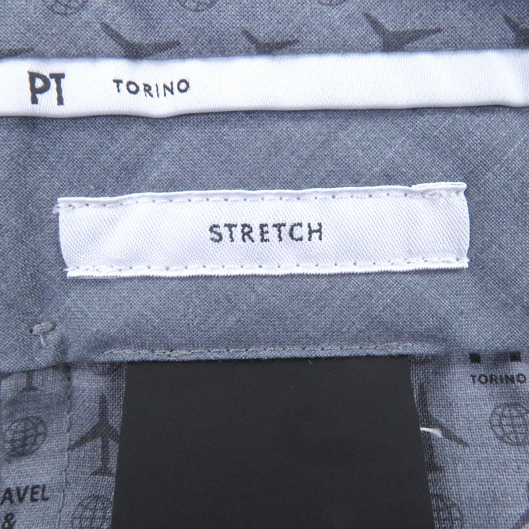 Pristine PT TORINO Pants SUPERSLIM FIT stretch fabric dark blue Rayon mens 56