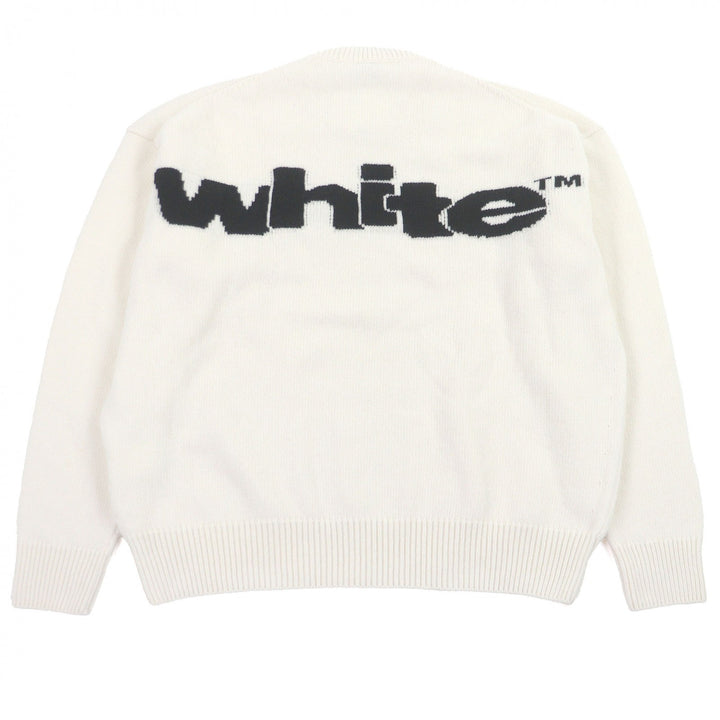 Pristine OFF-WHITE sweater SHARED LOGO KNIT CREWNECK Logo knit
