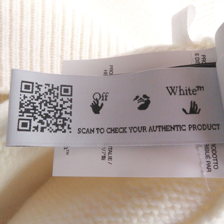Pristine OFF-WHITE sweater SHARED LOGO KNIT CREWNECK Logo knit