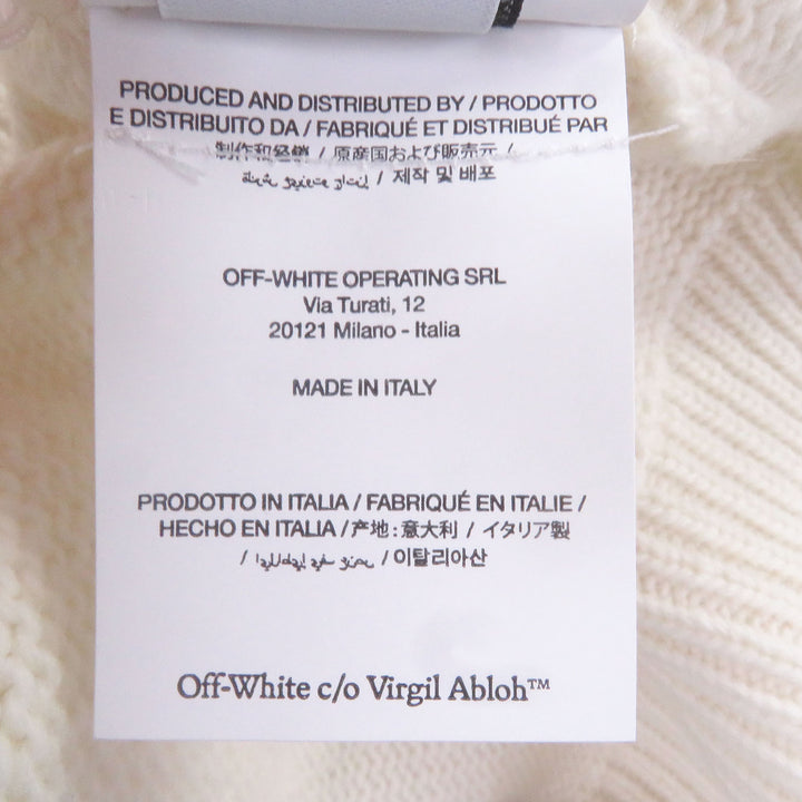 Pristine OFF-WHITE sweater SHARED LOGO KNIT CREWNECK Logo knit