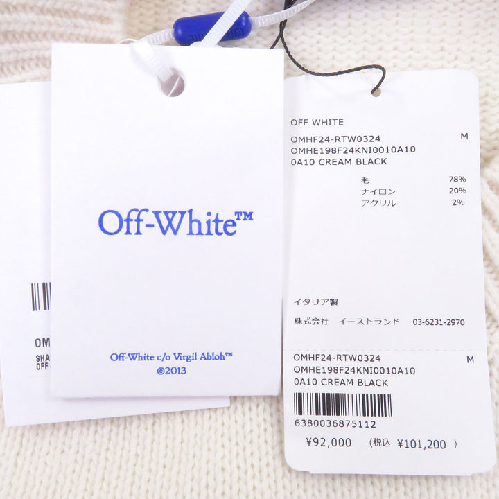 Pristine OFF-WHITE sweater SHARED LOGO KNIT CREWNECK Logo knit