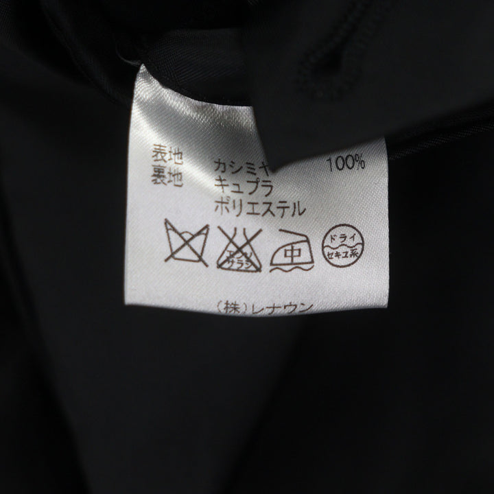 Pristine Aquascutum coat Logo button placket black cashmere mens