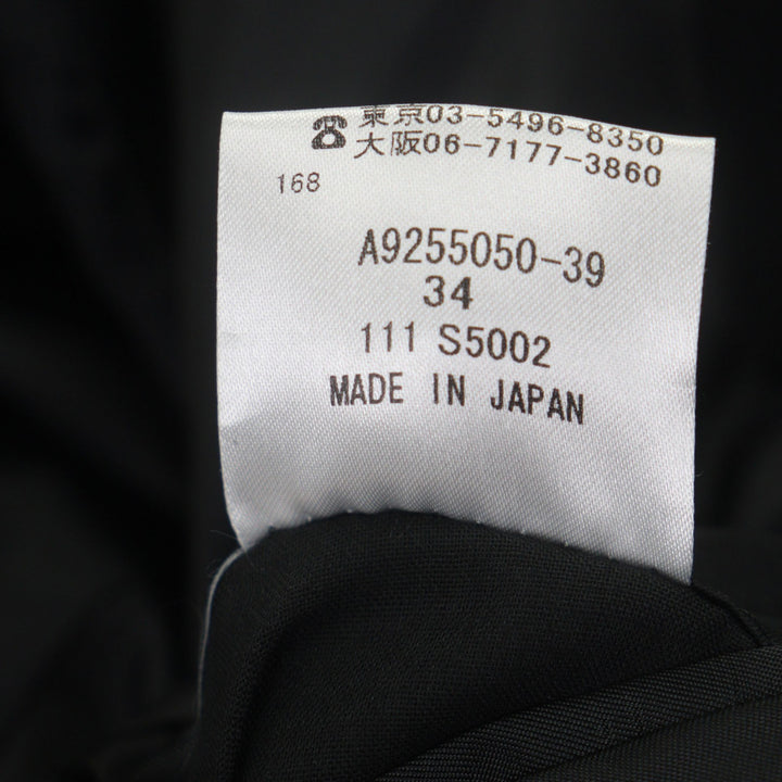 Pristine Aquascutum coat Logo button placket black cashmere mens