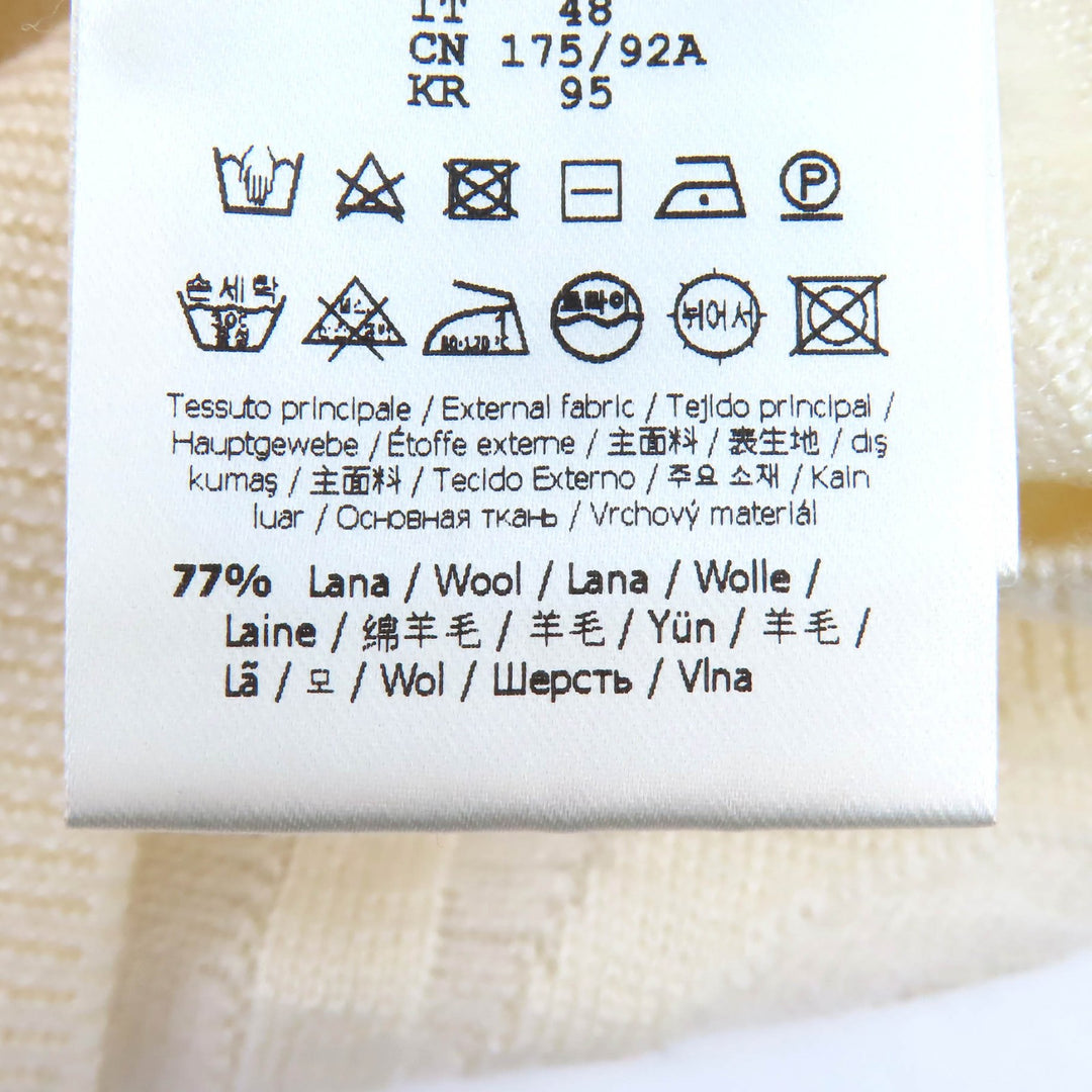 Excellent FENDI×MARC JACOBS knit All-over logo knit sweater Ivory 48 FZX131 AMBX
