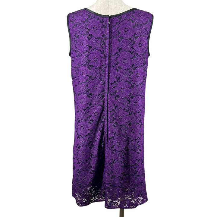 Excellent DOLCE&GABBANA one piece Floral pattern all lace purple Rayon Women