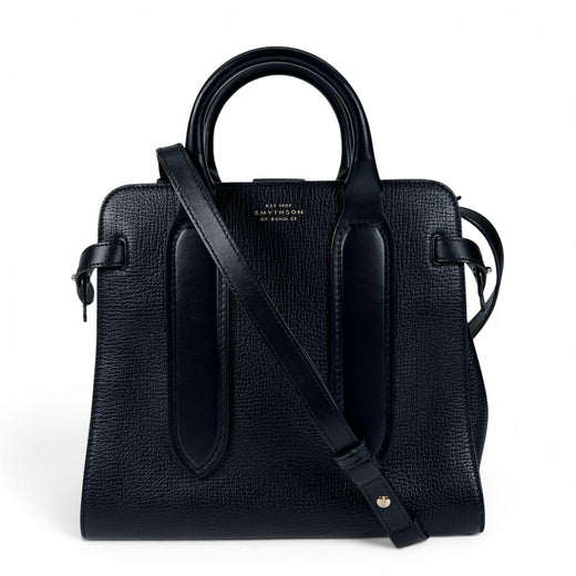 Excellent SMYTHSON Shoulder Bag 3WAY black leather Women
