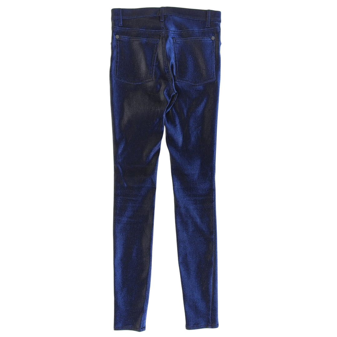 Excellent CHANEL skinny pants blue cotton Women 34 P50219