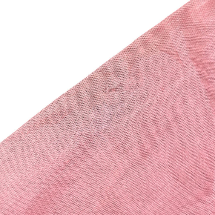 Excellent CHANEL Long sleeve shirt Logo button pink cotton Women 36 P37785