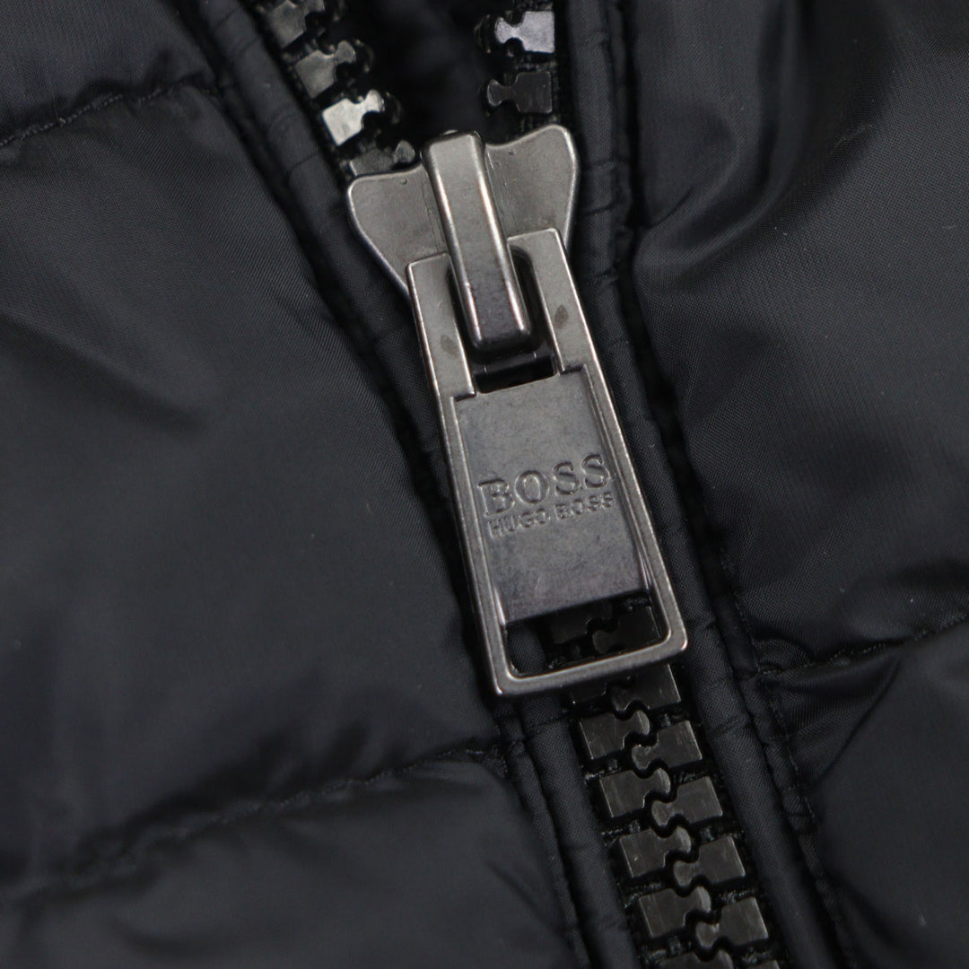 Excellent HUGO BOSS Down jacket black Nylon mens 48