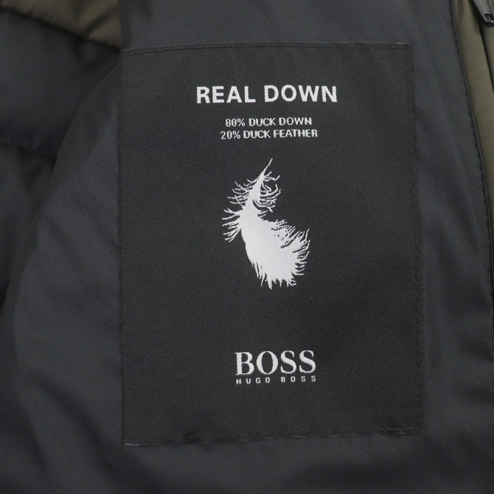 Excellent HUGO BOSS Down jacket black Nylon mens 48