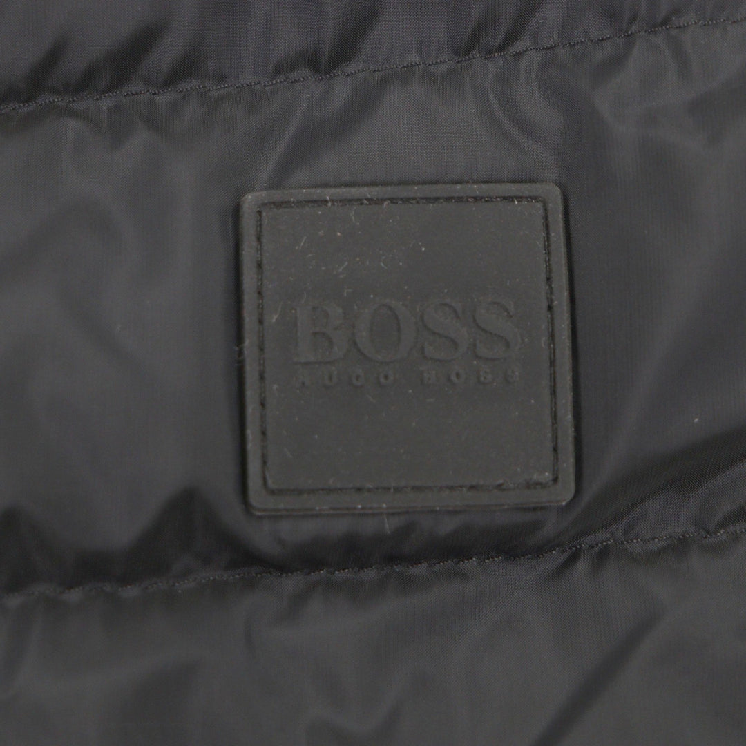 Excellent HUGO BOSS Down jacket black Nylon mens 48