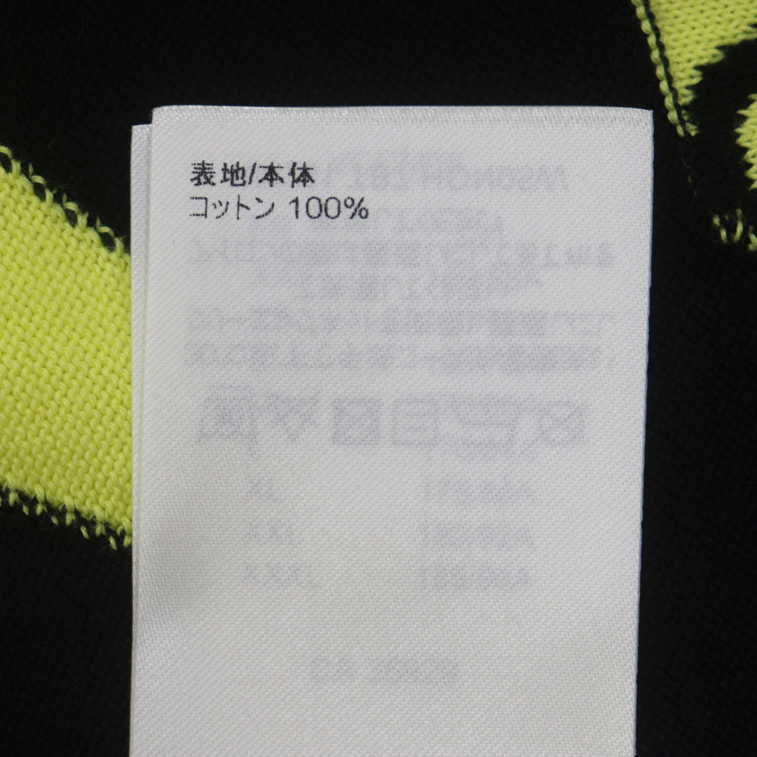 路易威登 (LOUIS VUITTON) 男士黑色纯棉短袖针织衫，饰有品牌标志，尺码 L