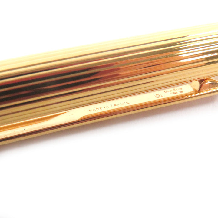 Excellent Cartier Ballpoint pen Must de Cartier Striped Pattern gold